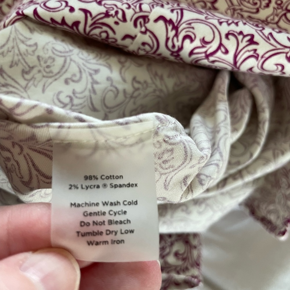 Talbots Button Down Print Shirt - image 3